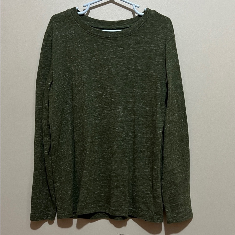 Boys Jumping Beans Long Sleeve Essential Tee Olive Green Size 7